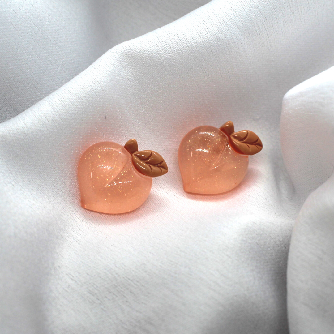 Peach stud online earrings