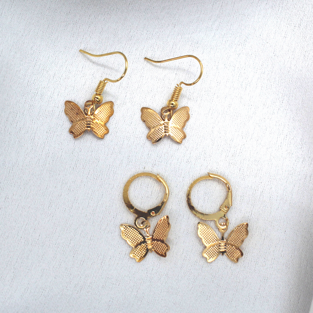 
            
                Load image into Gallery viewer, Minimalist Butterfly Earring Set.
            
        