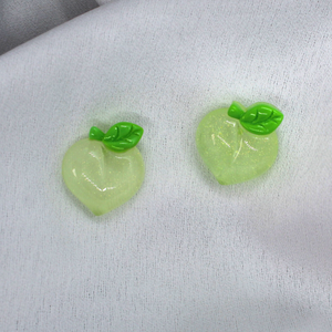 Green Peach Stud Earring.